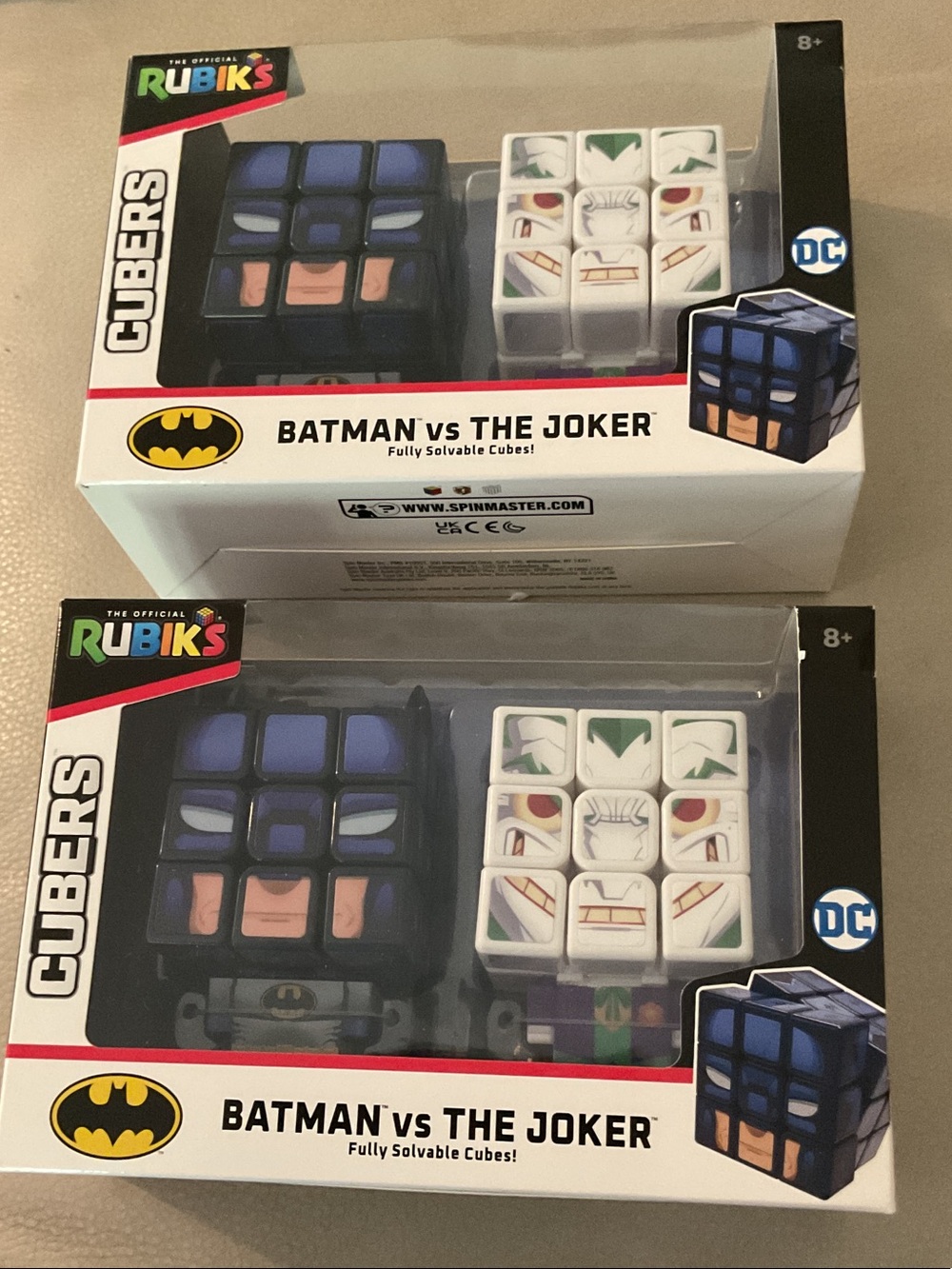 2 Rubik's Cubers Batman vs The Joker Sets